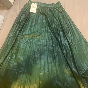 Faux leather skirt